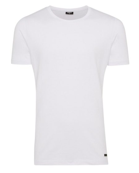 T-shirt met ronde hals Wit