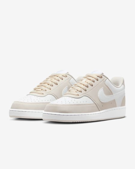 Nike Court Vision Low Phantom Sneakers Dames Beige/Wit - Maat 38 - Kleur: BeigeWit | Soccerfanshop