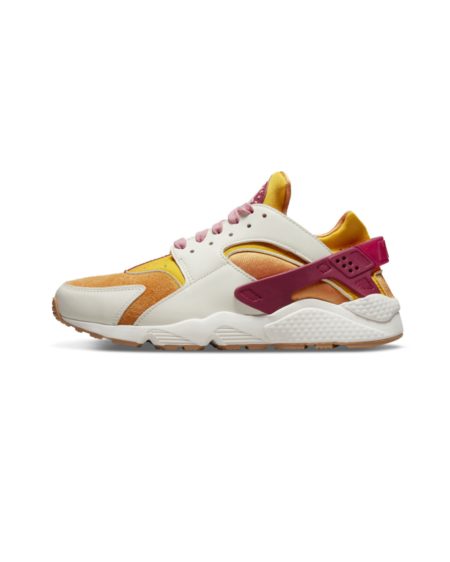 Nike - Dames - Air Huarache"Sunset"Sneakers - Bruin/Geel/Roze/Wit - Maat 38