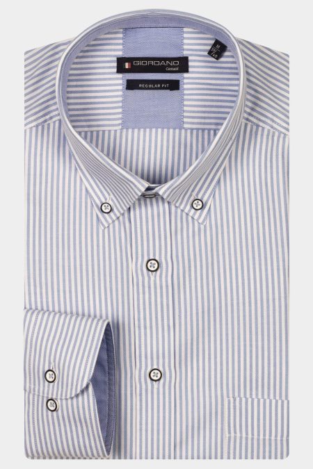 Giordano Casual hemd lange mouw Blauw Ivy long sleeve button down o 517131/61