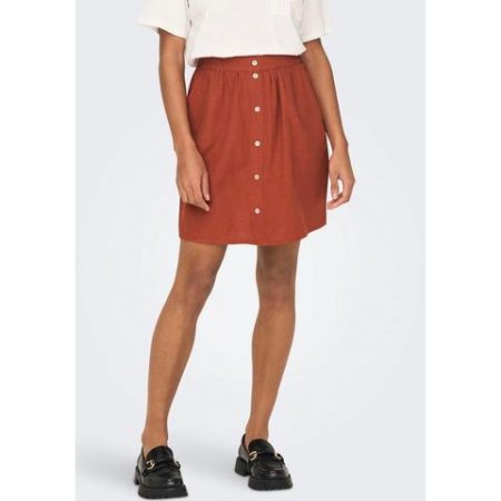 Only Minirok ONLKERRY MW SHORT BUT LINEN BL SKIRT PNT