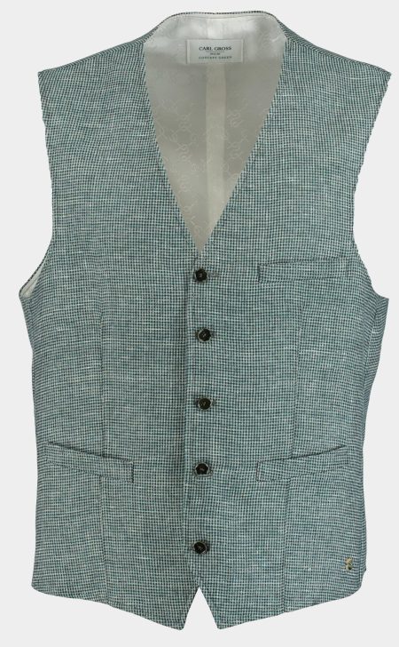 Carl Gross Concept Green Gilet Mix & Match Groen Weste/Waistcoat CG Wilson-G 45.104N1 / 145180/53