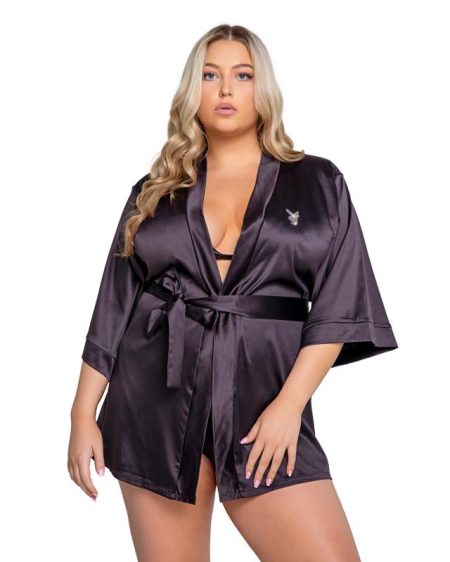 Playboy Lingerie - Sparkling Bunny Kimono Curvy