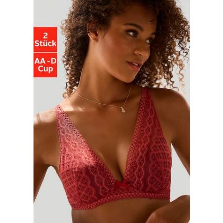 Petite fleur Push-up-bh in een modieuze high apex pasvorm (Set van 2)