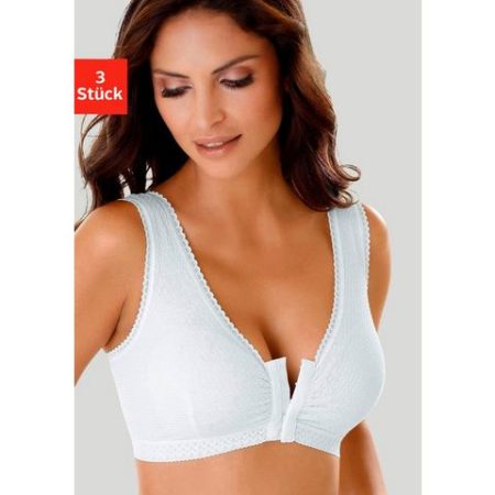 Petite fleur Soft-bh Comfort Day & Night Bra zonder beugels met sluiting aan de voorkant (Set van 3)