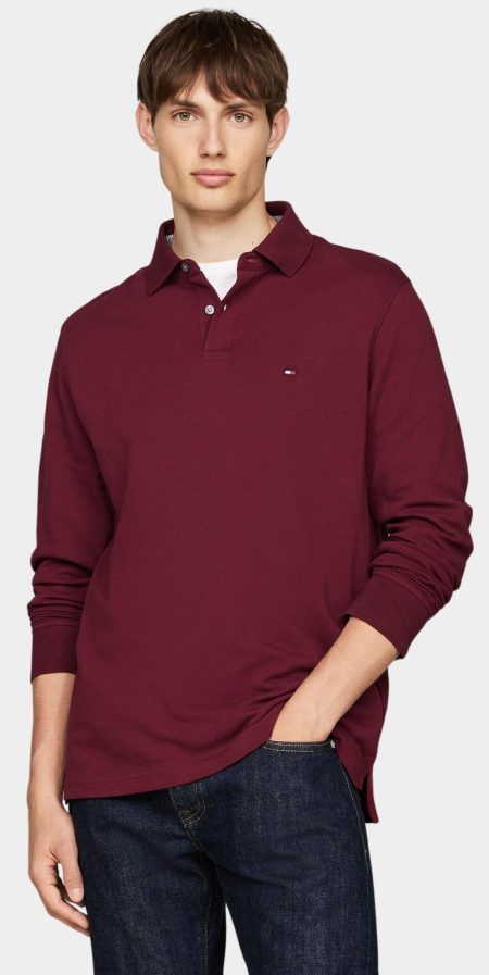 Tommy Hilfiger Polo lange mouw Rood 1985 Regular LS Polo MW0MW20183/VLP