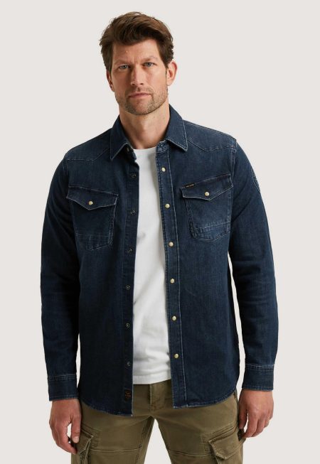PME Legend Blue Denim Overhemd