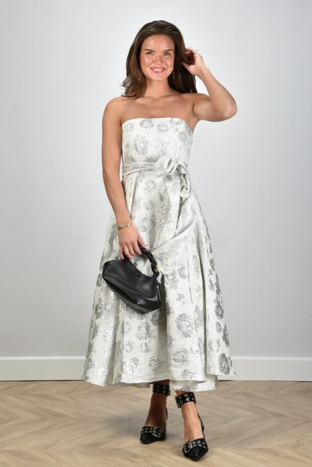 Psophia jurk 206DRS2345 silver