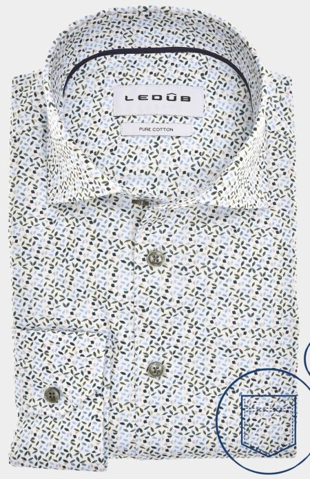 Ledub Business hemd lange mouw Blauw LE24301 MFN5 0143045/130-000-000