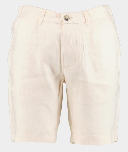 Blue Coast Korte Broek Beige 100% Linnen 502 Bermuda/02 crudo