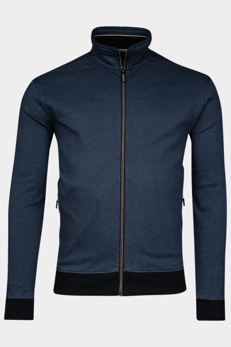 Baileys Vest Blauw Sweat Cardigan 422290/65