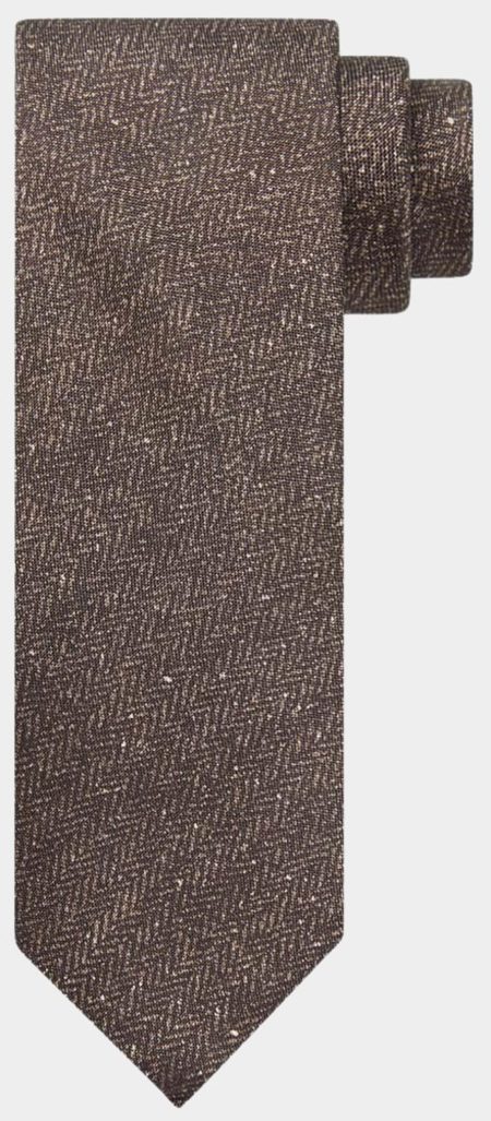 Profuomo Stropdas Bruin PPUA30006B/H