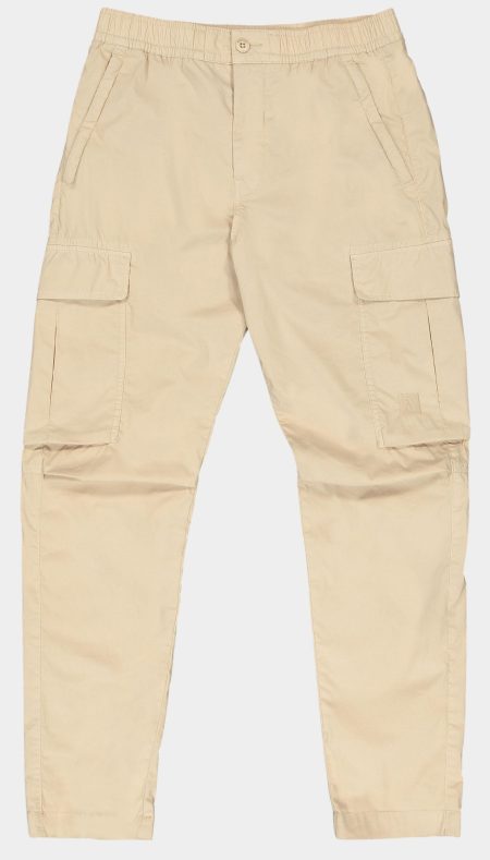 Butcher of Blue Katoenen Broek Beige Tristan Slim Cargo M2411038/632