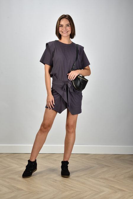 Isabel Marant rok Berenice JU0198FD-A1N41I dark plum