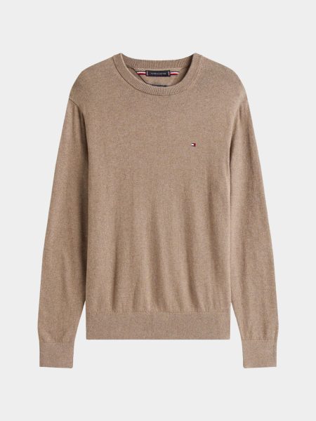 Tommy Hilfiger Pullover Beige PIMA ORG CTN CASHMERE CREW NE MW0MW28046/HI3