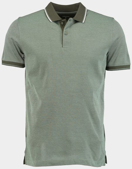 Commander Polo korte mouw Groen 2-Knopf Polo-Shirt