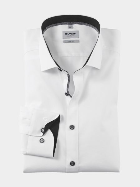 Olymp Business hemd lange mouw Grijs 0767/69 Hemden 076769/67