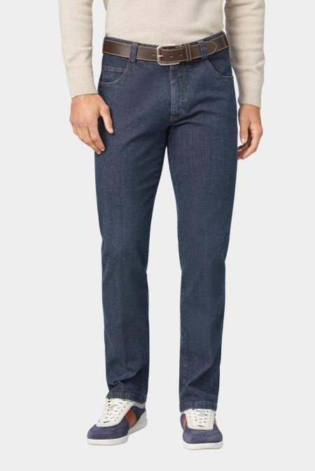 Meyer Flatfront Jeans Blauw Diego Art.9-451 3060945100/17