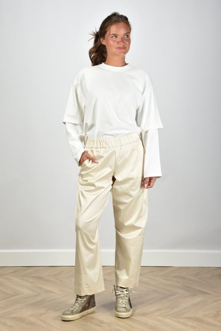 Sea Me Happy broek Dungha Shiny Cotton ivory