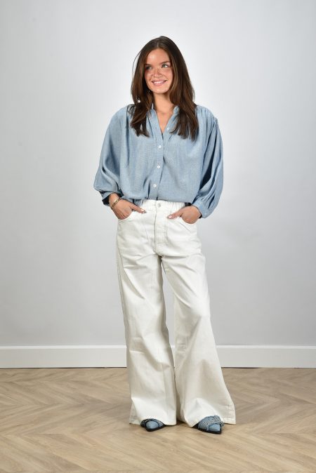 Sea Me Happy jeans Super Woody Embroidery white