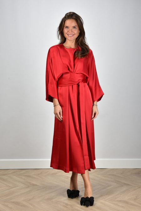 Sea Me Happy jurk Olivia Satin red