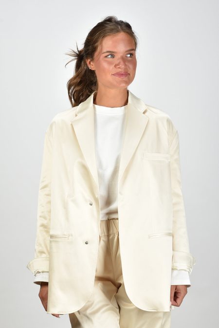 Sea Me Happy blazer Bailey Shiny Cotton ivory