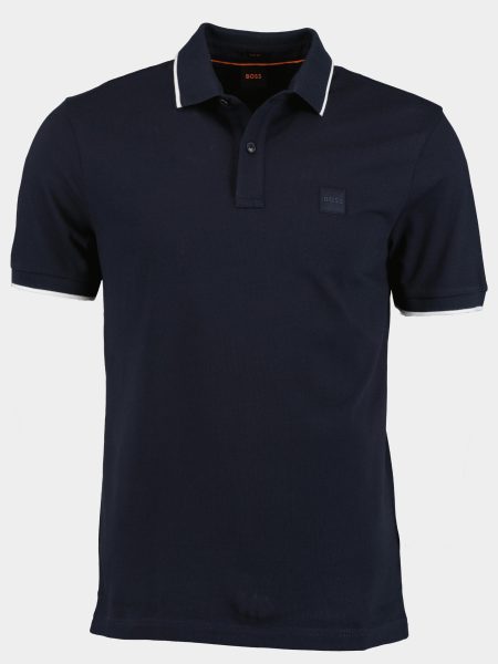 BOSS Orange Polo korte mouw Blauw Passertip 10256683 01 50507699/404