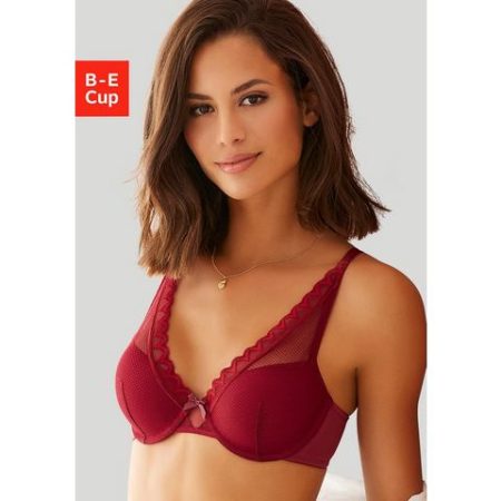 s.Oliver RED LABEL Beachwear Bh met steuncups in modieuze high-apex-belijning