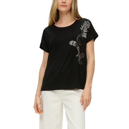 s.Oliver Shirt met print met pailletten