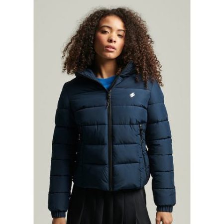 Superdry Gewatteerde jas HOODED SPIRIT SPORTS PUFFER van waterafstotend materiaal