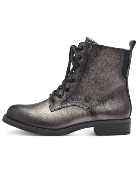 Tamaris - Dames - Dames Enkellaars - Bruin/Silver/Zwart - Maat 38