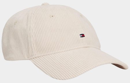 Tommy Hilfiger Cap Beige TH FLAG 6 PANEL CORD CAP AM0AM13583/ACI