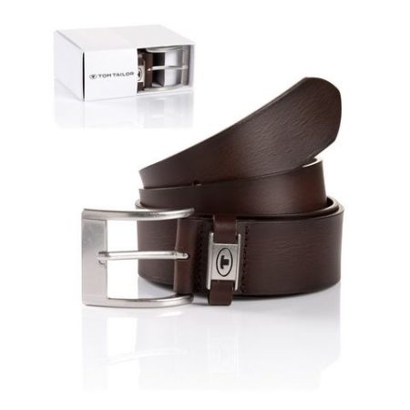 Tom Tailor Leren riem TTNATHAN in cadeauverpakking