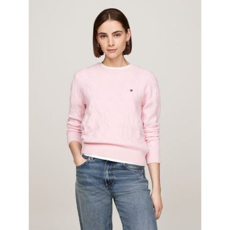 Tommy Hilfiger Gebreide trui SOFT WOOL CABLE C-NK