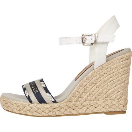 Tommy Hilfiger Highheel sandaaltjes CORPORATE WEBBING HIGH WEDGE