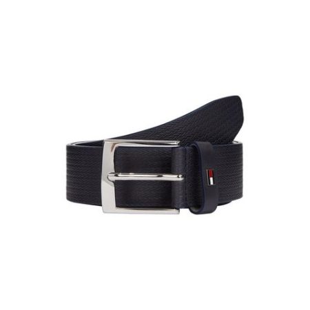 Tommy Hilfiger Leren riem ADAN HERRINGBONE 3.5 Eenvoudige doornsluiting