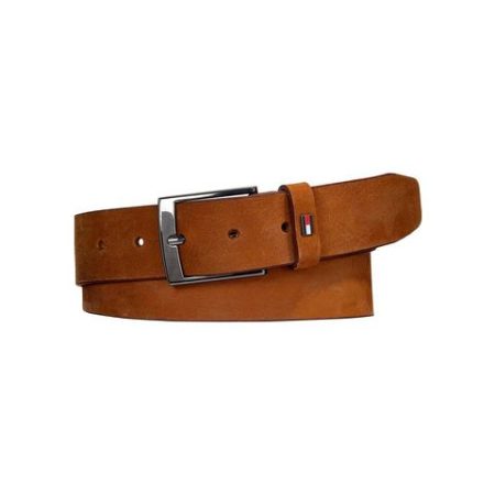 Tommy Hilfiger Leren riem ADAN NUBUCK 3.5 met metalen label aan de sluiting