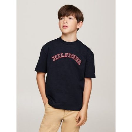 Tommy Hilfiger Shirt met korte mouwen MONOTYPE EMBROIDERED REG TEE SS