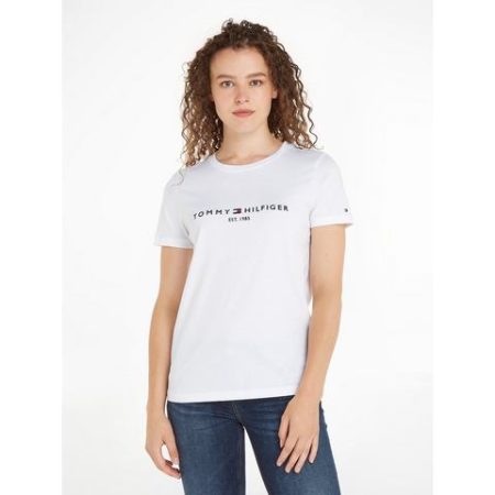 Tommy Hilfiger Shirt met ronde hals HERITAGE HILFIGER C-NK REG TEE met geborduurd tommy hilfiger lineair logo-opschrift