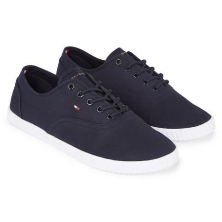 Tommy Hilfiger Sneakers CANVAS LACE UP SNEAKER in smalle vorm