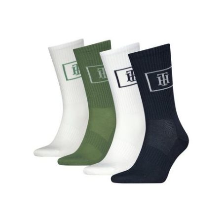 Tommy Hilfiger Sportsokken CREW SOCK MONOGRAM LOCKER ROOM (4 paar