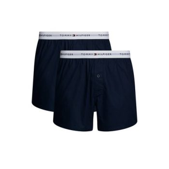 Tommy Hilfiger Underwear Geweven boxershort 2P WOVEN BOXER met een logo-opschrift (set