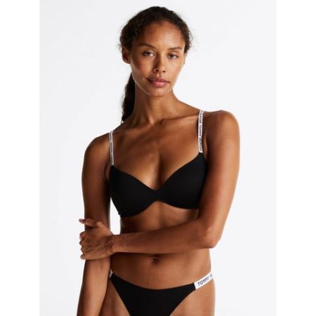 Tommy Hilfiger Underwear Push-up-bh WIRELESS PUSH UP met een logo-opschrift