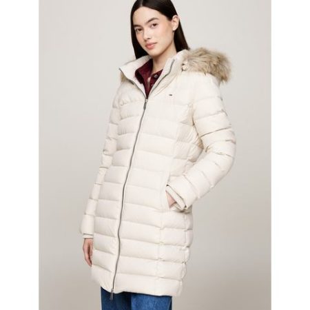 TOMMY JEANS Gewatteerde jas TJW ESSENTIAL HOODED DOWN COAT