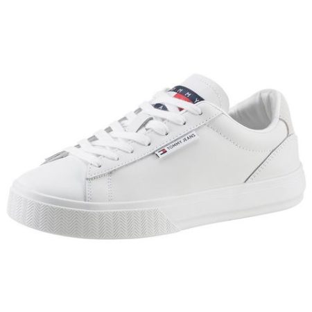 TOMMY JEANS Plateausneakers TJW CUPSOLE SNEAKER ESS met logo-patch op de tong