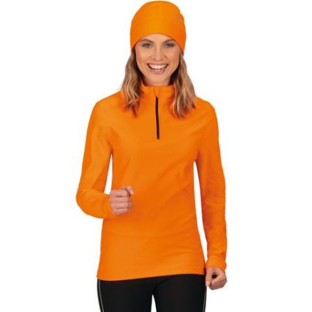 Trigema Sweatshirt TRIGEMA sportshirt met lange mouwen en ritssluiting