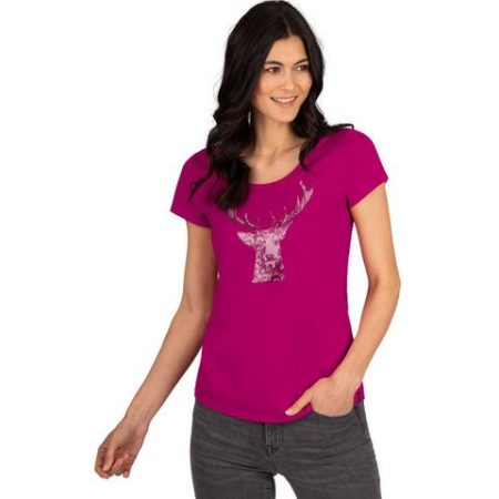 Trigema T-shirt TRIGEMA T-shirt glitteredelhert (1-delig)