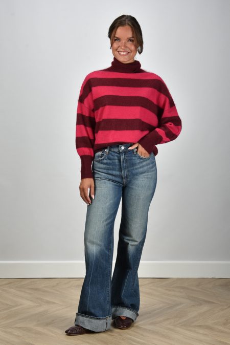 Les Tricots de Lea trui Marayna 36900 burgundy