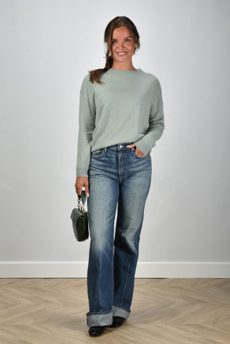 Les Tricots de Lea trui Marinette 37043 pistachio