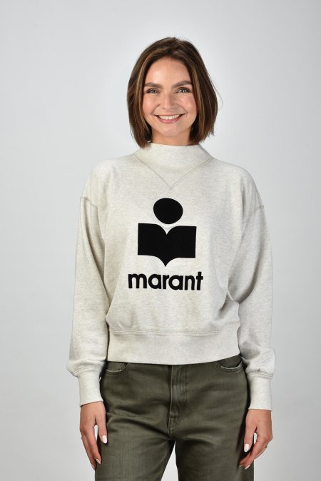 Marant Etoile trui Moby SW0003FA-A1M07E ecru